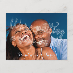 Putting A Ring On It Embossed Engagement Party Invitation Postcard