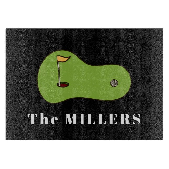 Putting Green Personalised Cutting Board (Front)
