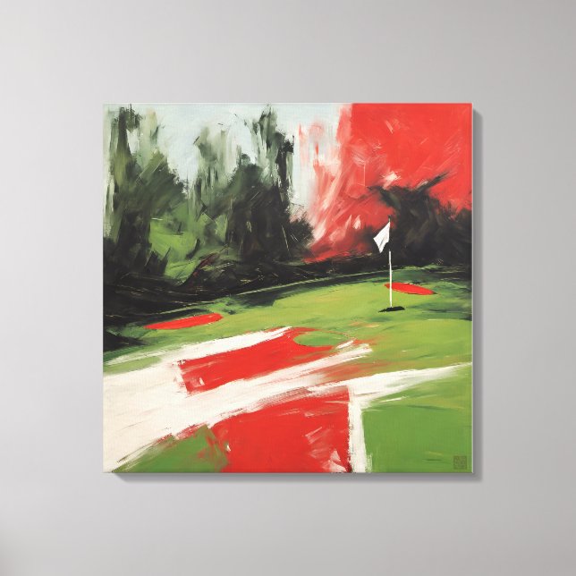 Putting Green - Wrapped Canvas Art Print (Front)