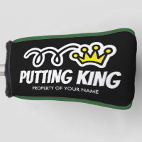 Putting King Funny custom golf putter cover gift