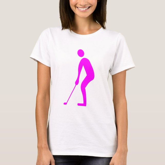Putting - Magenta T-Shirt (Front)