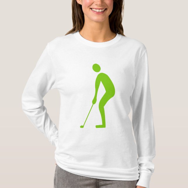 Putting - Martian Green T-Shirt (Front)