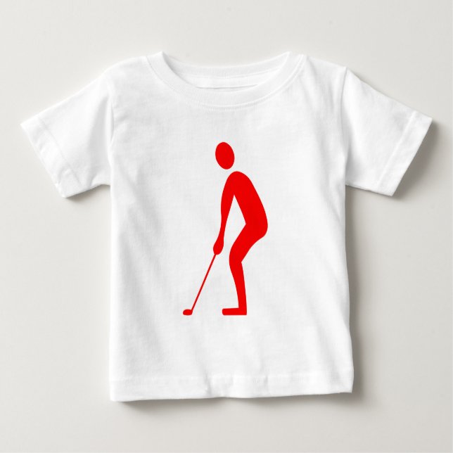 Putting - Red Baby T-Shirt (Front)
