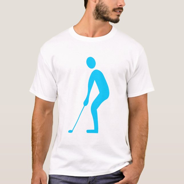 Putting - Sky Blue T-Shirt (Front)