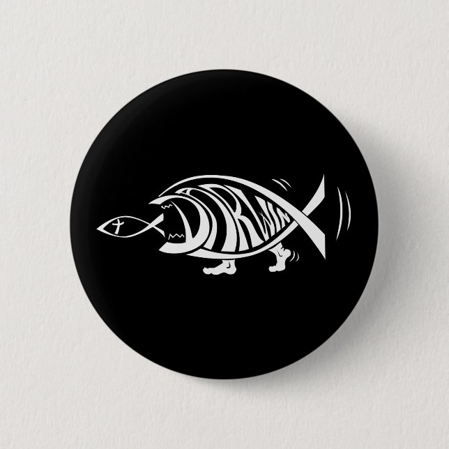 Putting the Win in Darwin (by sethness@deviantart) 6 Cm Round Badge (Front)