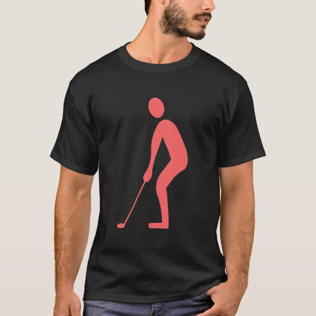 Putting - Tropical Pink T-Shirt (Front)