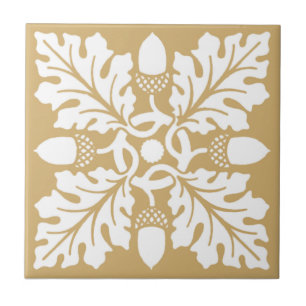 Putty Acorn and Leaf Tile Design