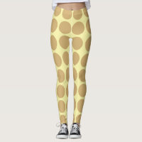 Putty Cream Neutral Dots Leggings