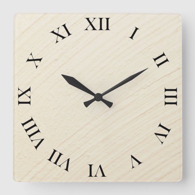 Putzhintergrund Square Wall Clock (Front)
