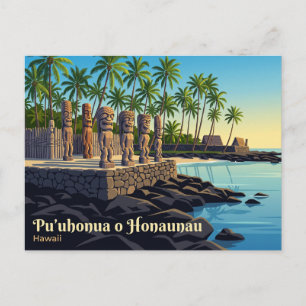 Pu'uhonua o Honaunau National Historical Park USA Postcard