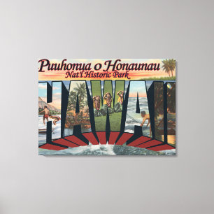 Puuhonua o Honaunau Park, Hawaii Canvas Print