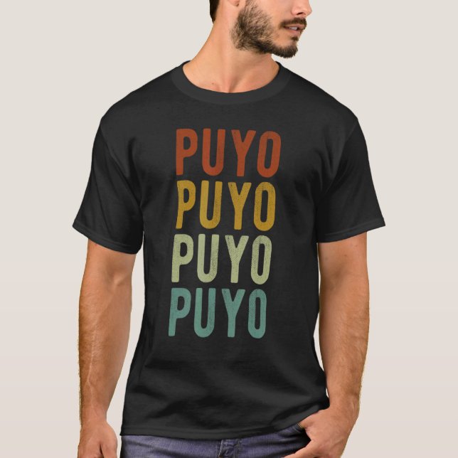 Puyo City Ecuador Retro T-Shirt (Front)