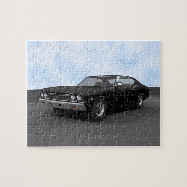 Puzzle: 1968 Chevelle SS: Black Finish Jigsaw Puzzle (Horizontal)