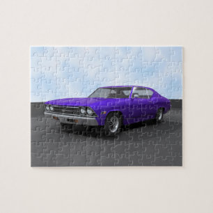 Puzzle: 1969 Chevelle SS: Purple Finish Jigsaw Puzzle