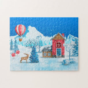 Puzzle (27,9 x 35,5 cm, 252 pcs) - Winter Scene