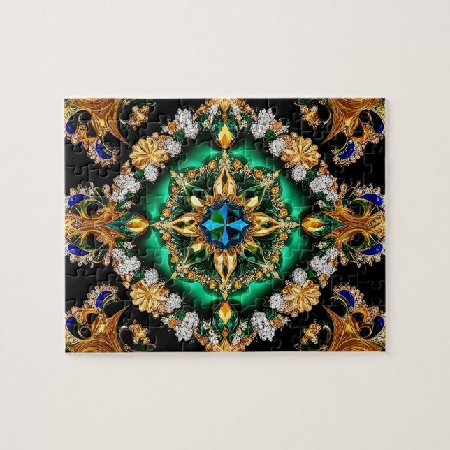 Puzzle abstract modern Design Brazilian Colours (Horizontal)
