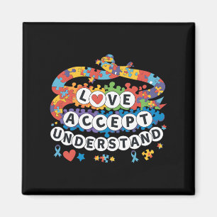 Puzzle Autism Awareness Friendship Bracelet Men Wo Magnet