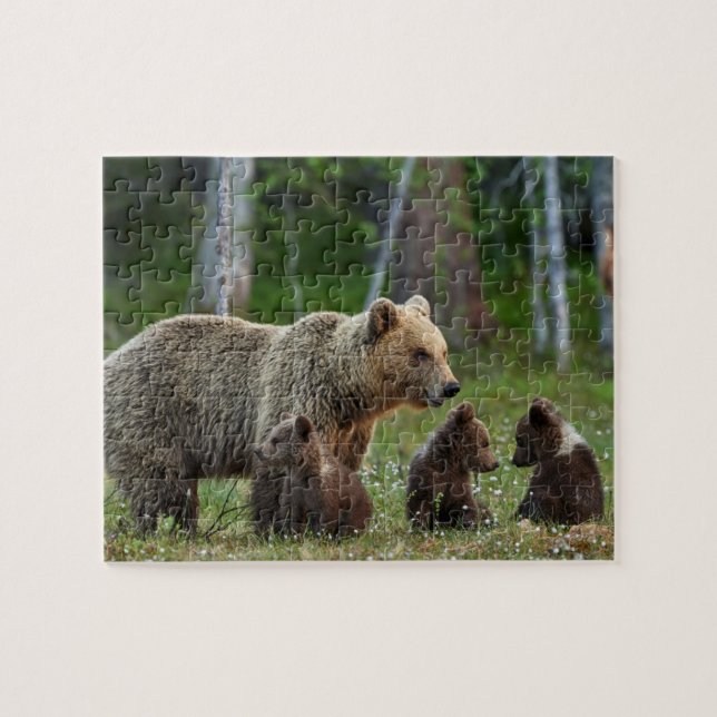 Puzzle-Bear Family Jigsaw Puzzle (Horizontal)