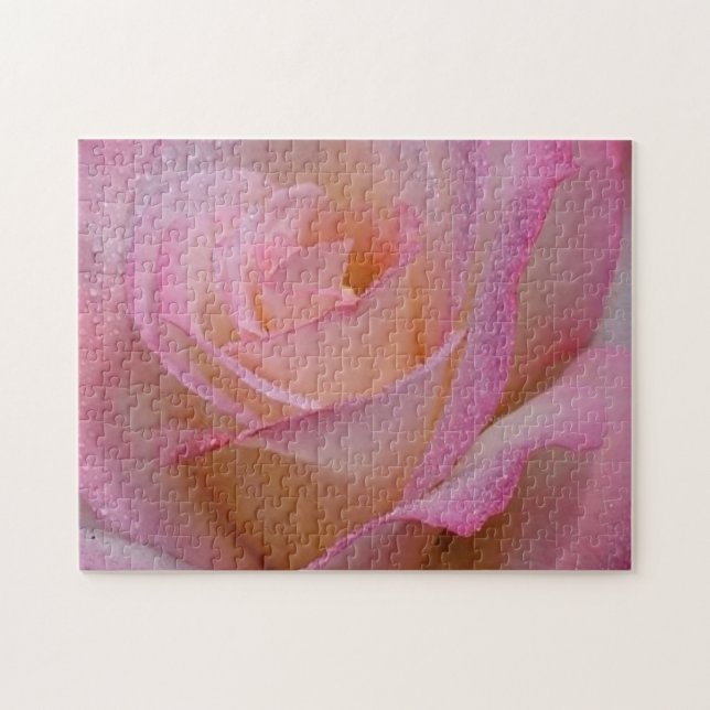 Puzzle Beautiful Pink Rose (Horizontal)