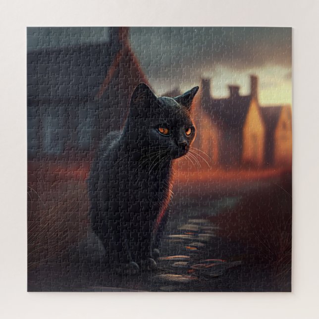 Puzzle Black Cat (Vertical)