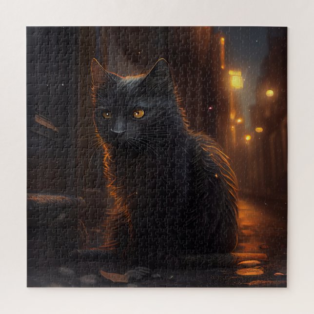 Puzzle Black Cat (Vertical)