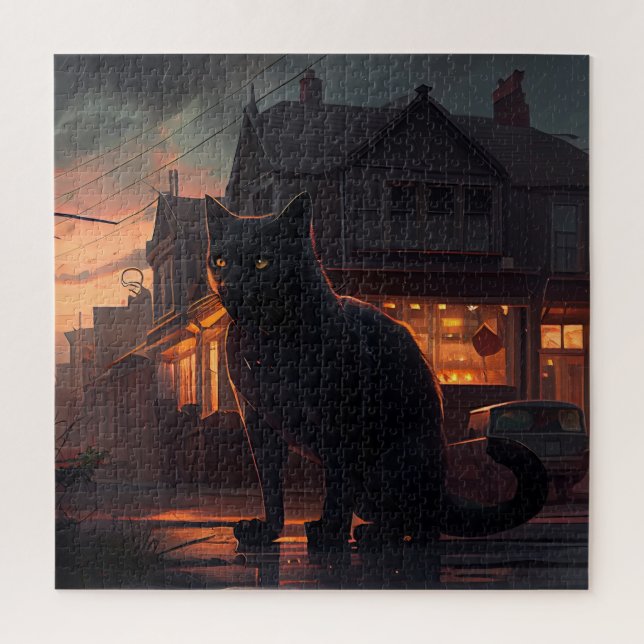 Puzzle Black Cat (Vertical)