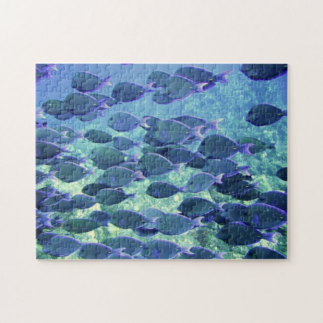 Puzzle Blue Fish (Horizontal)