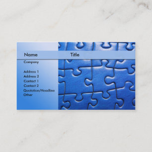 puzzle business card