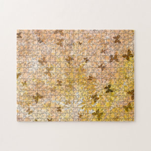 Puzzle Butterflies and Daisies-Browns by STaylor