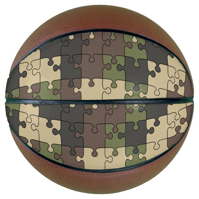 Puzzle camouflage Basketball (Front)