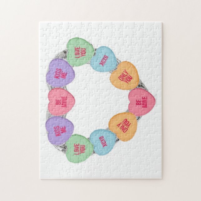 Puzzle Candy Love Hearts (Vertical)