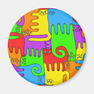 Puzzle Cats "Rainbow" 2 magnet