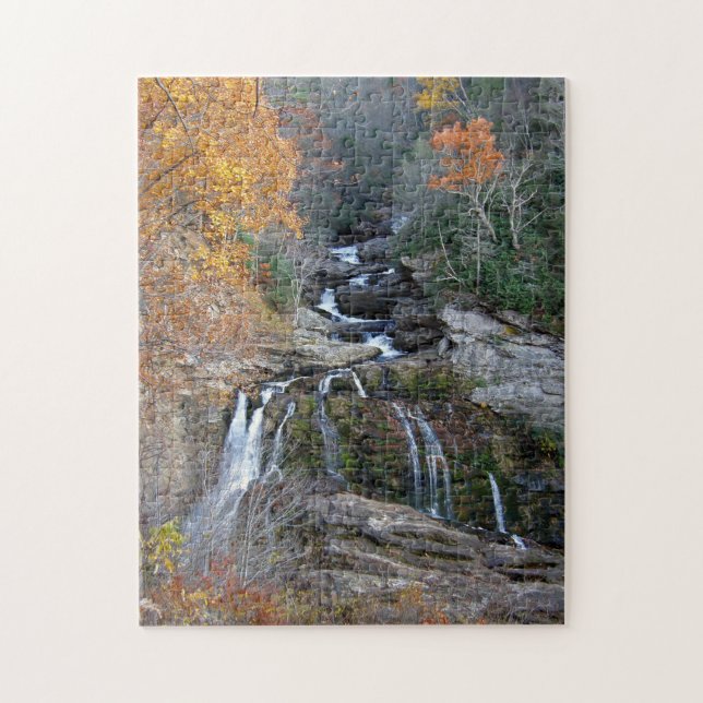 puzzle - Cullasaja Falls in Autumn (Vertical)