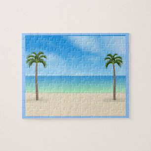 Puzzle: Daytime Beach Scene Jigsaw Puzzle
