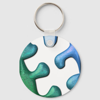 Puzzle Design Keychain