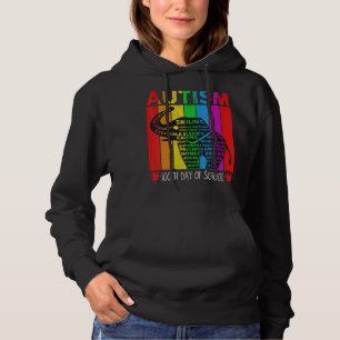 Puzzle Elephant Teacher 100 Days Autism Awareness Hoodie