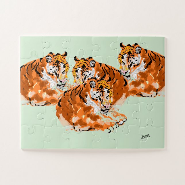 Puzzle : : Family of Tigers  (Horizontal)