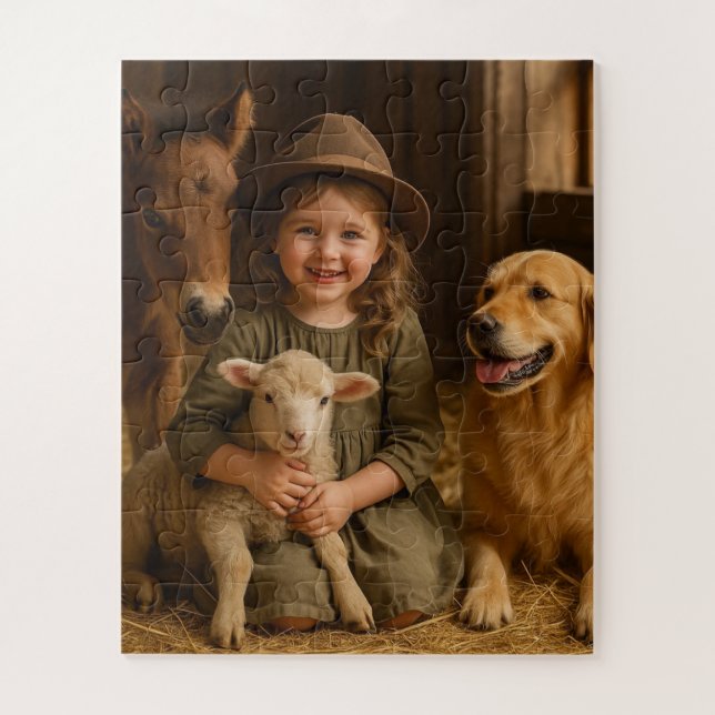 Puzzle. Farm Life Puzzle  (Vertical)