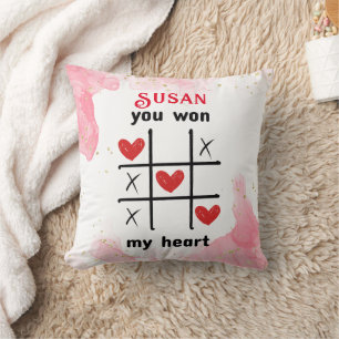 Puzzle Game I You won my heart Cushion