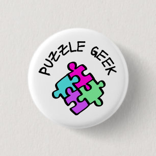 Puzzle Geek 3 Cm Round Badge