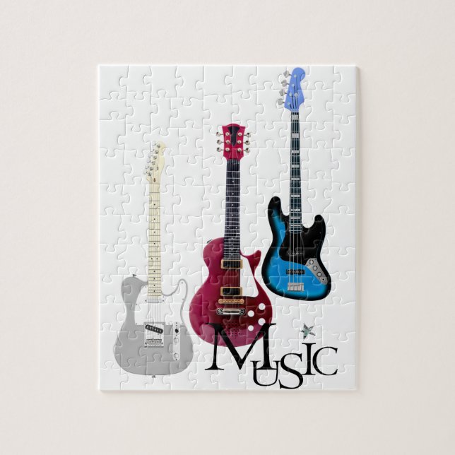 Puzzle “Guitars and Music " (Vertical)
