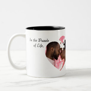 Puzzle-Heart Design Mug