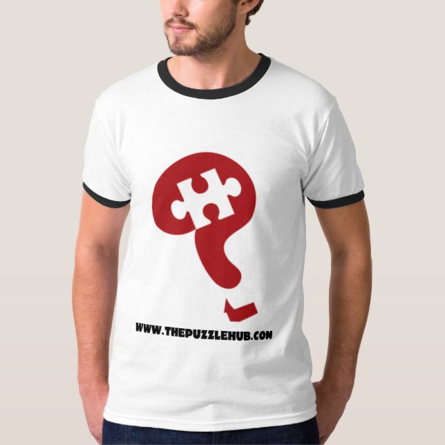 Puzzle Hub Tilted Large Logo Tee! T-Shirt (Front)