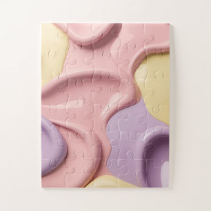 Puzzle in stylish abstract graphic