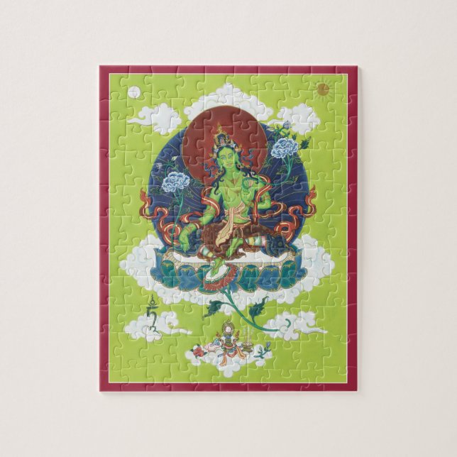 PUZZLE IN TIN - Green Tara - Mother of All Buddhas (Vertical)