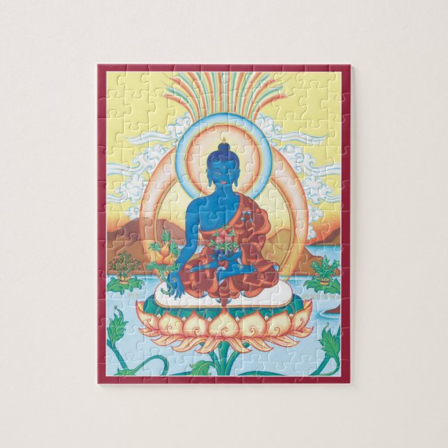 PUZZLE IN TIN - Medicine Buddha - Healing Master (Vertical)