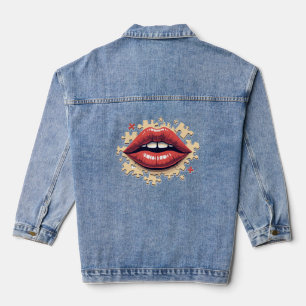Puzzle Lips Denim Jacket