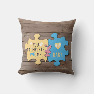 Puzzle Love: ‘You Complete Me, Baby’ Cushion