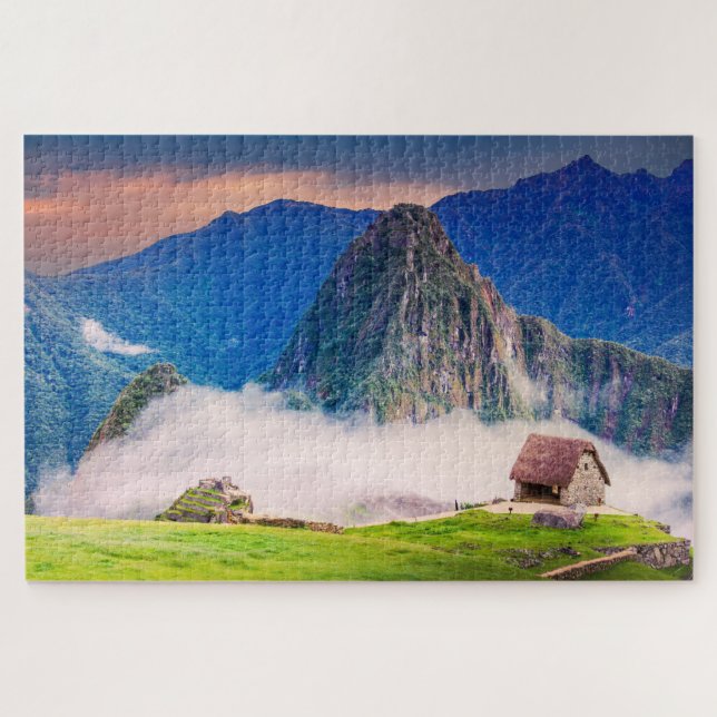 Puzzle Machu Picchu ruins, Inca Empire in Peru (Horizontal)