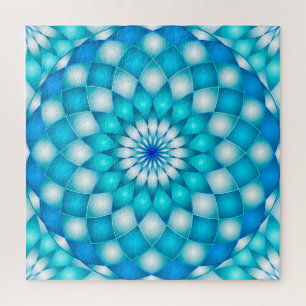Puzzle Mandala Abstract Lotus Flower